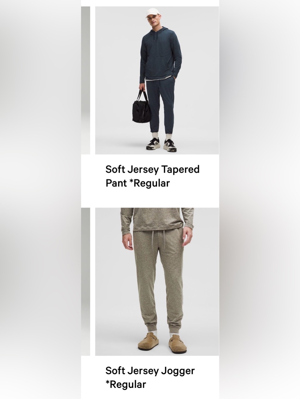 Lululemon soft jersey jogger bundle